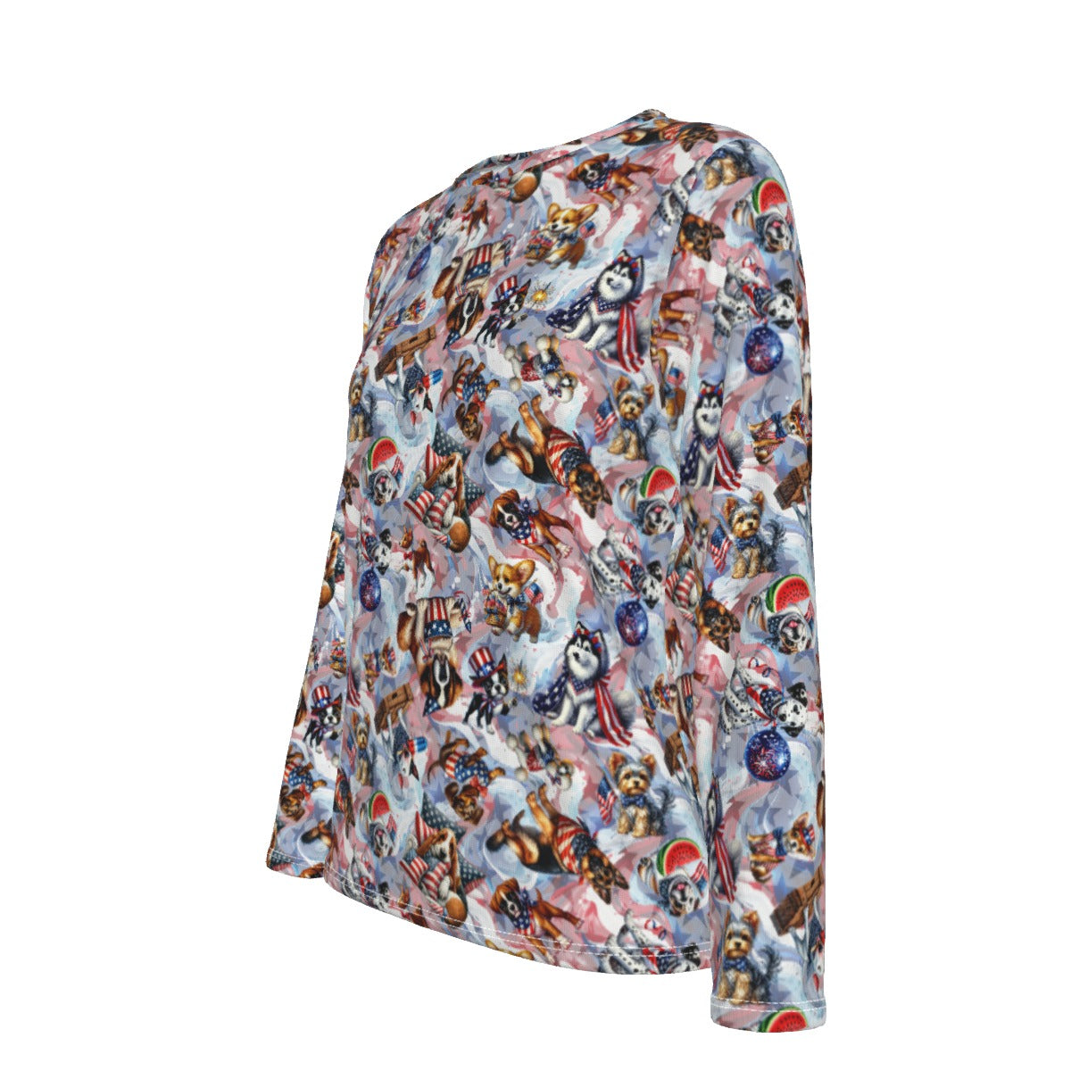 8 Patriot Designs, Women’s Oversized Cotton Tee Shirt