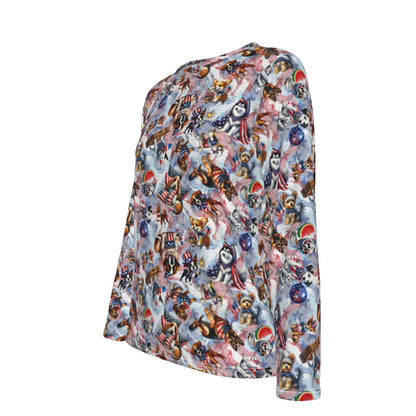 8 Patriot Designs, Women’s Oversized Cotton Tee Shirt