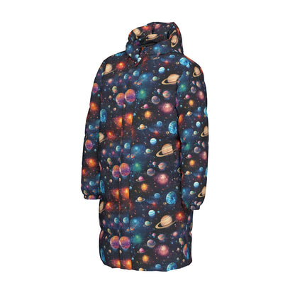 12 Galaxy / Outer Space, Long Down Jacket / Coat