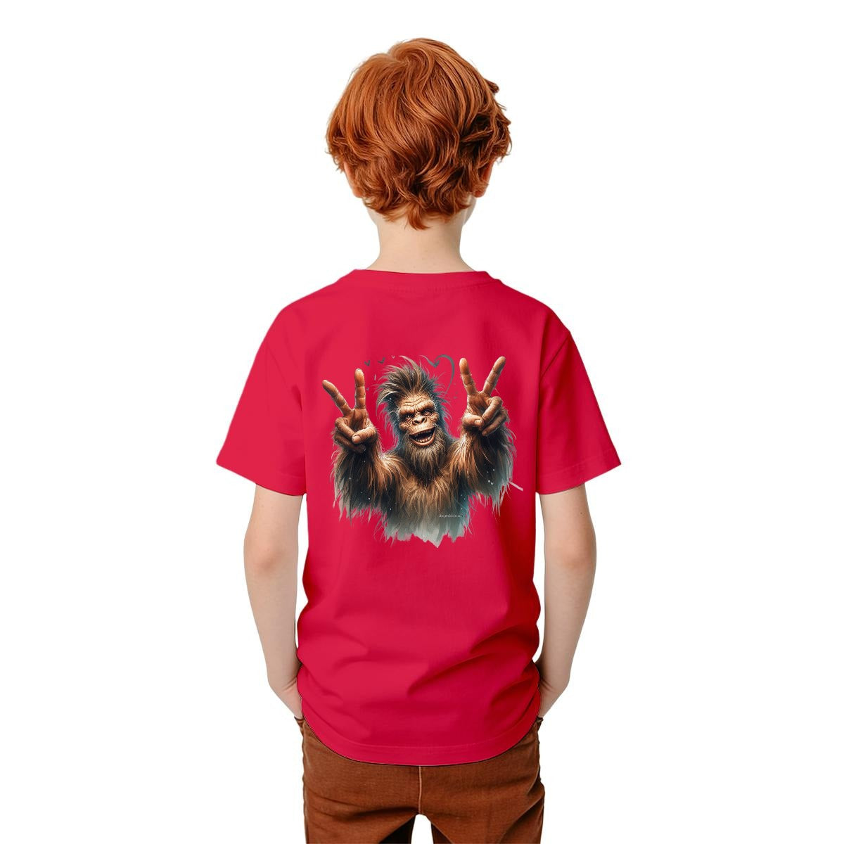 Bigfoot Sasquatch Designs, Kid’s Double Sided Gildan 5000B T Shirt