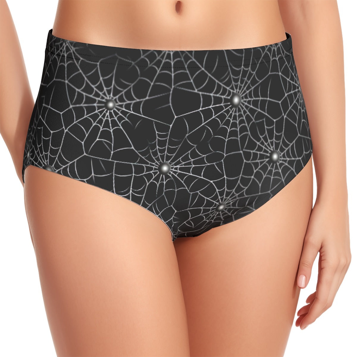 Spider Webs, Women’s Bikini Halter Swimsuit, Two Piece Set