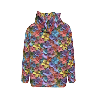 10 Beautiful Flower Designs, Children’s Waterproof & Windproof Jacket