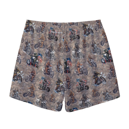 10 Bigfoot / Sasquatch Designs, Men’s Sports, Pocketed Shorts