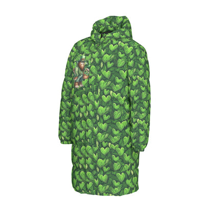 Bigfoot / Sasquatch St. Patrick, Long Down Jacket / Coat