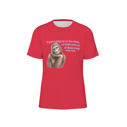 Bigfoot / Sasquatch "if you're going to be 2 faced", Unisex Short Sleeve O-Neck Cotton T Shirt