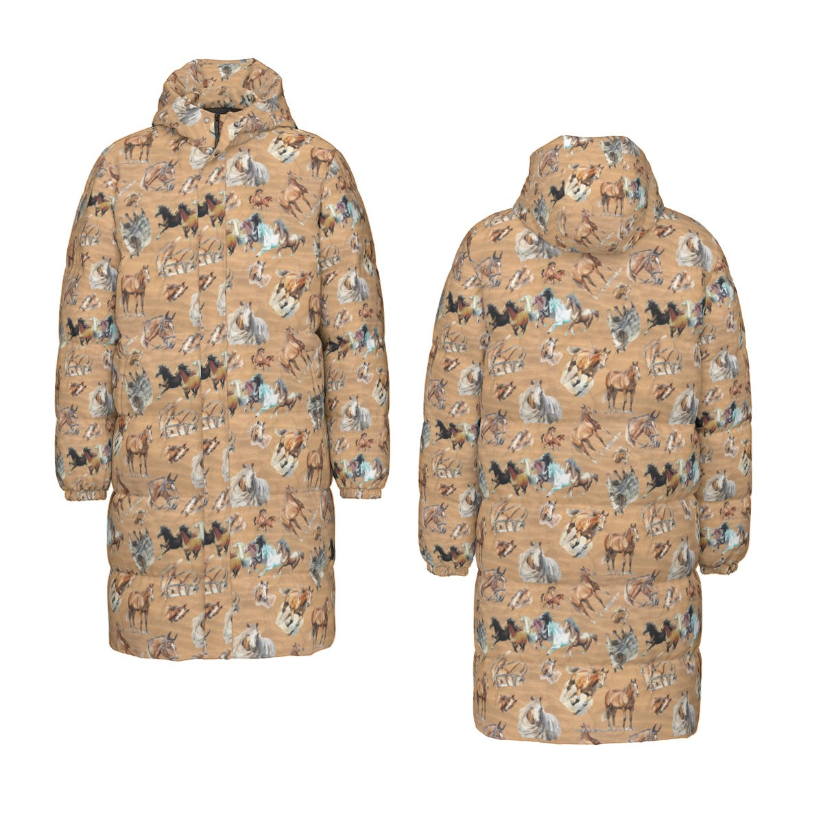 10 Animal Designs, Long Down Jacket / Coat