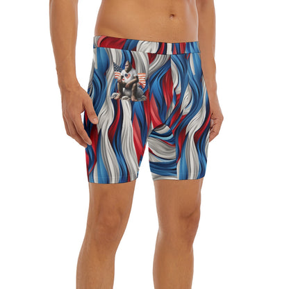 Patriot Bigfoot / Sasquatch Men’s Long Boxer Briefs