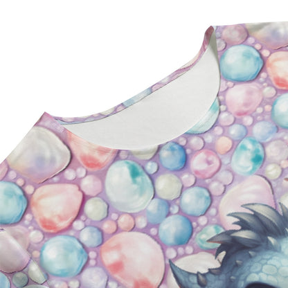 Cute Dragon, Women’s 2 Piece T Shirt Set With Short Sleeve
