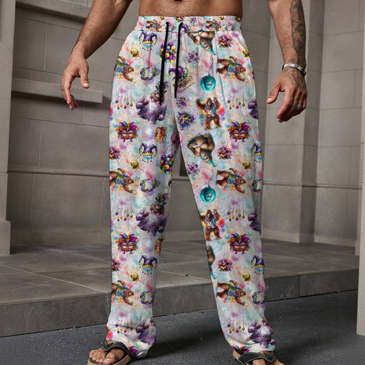 10 Bigfoot / Sasquatch Designs, Men’s Loose Casual Pants W/ Pocket