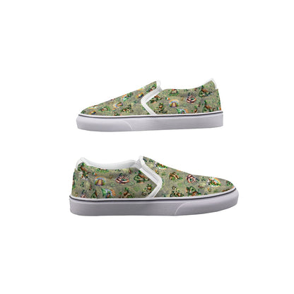 12 Bigfoot Designs Kids Slip On Canvas Sneakers, Slip On Shoes, No Touch Shoes
