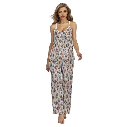 10 Sasquatch, Bigfoot Designs, Women's Cami Pajamas Set