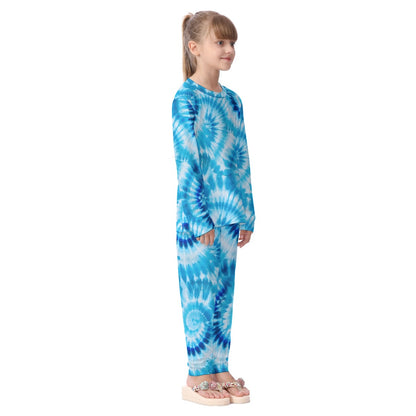 19 Tie Dye Designs Long Kid's Pajamas Set