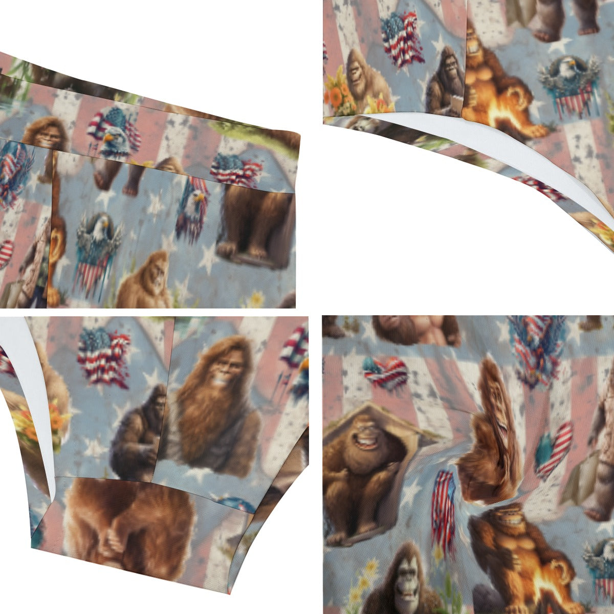 Bigfoot / Sasquatch Men’s Polyester Triangle, Low Rise Underwear