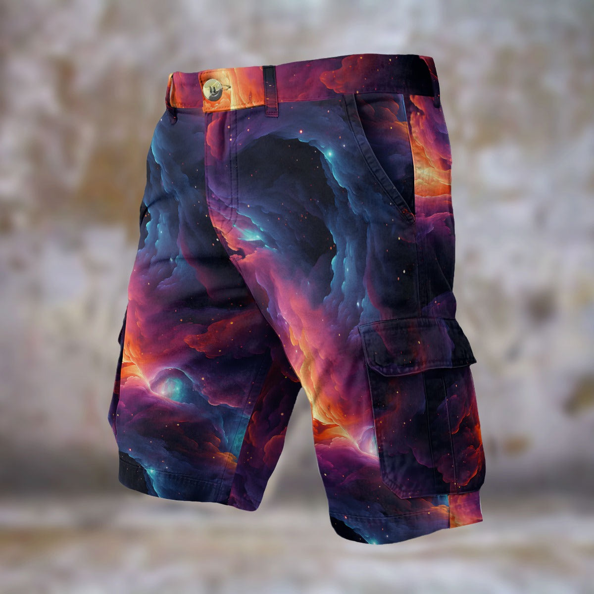 12 Space Designs, Galaxy Design, Men’s Cargo Shorts
