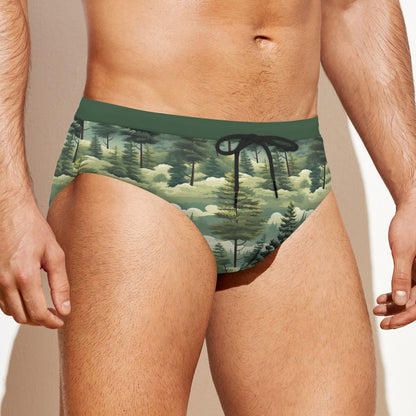Bigfoot, Sasquatch, "This guy is crazy...", Men’s Drawstring Swim Briefs, Speedo style suit