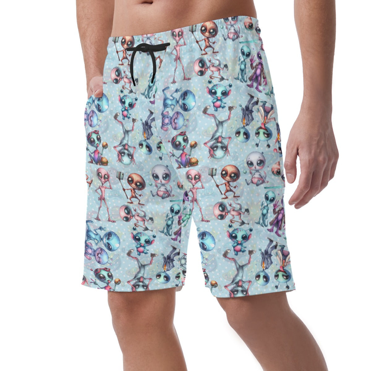 6 Alien Designs, Men’s Lightweight Casual Shorts