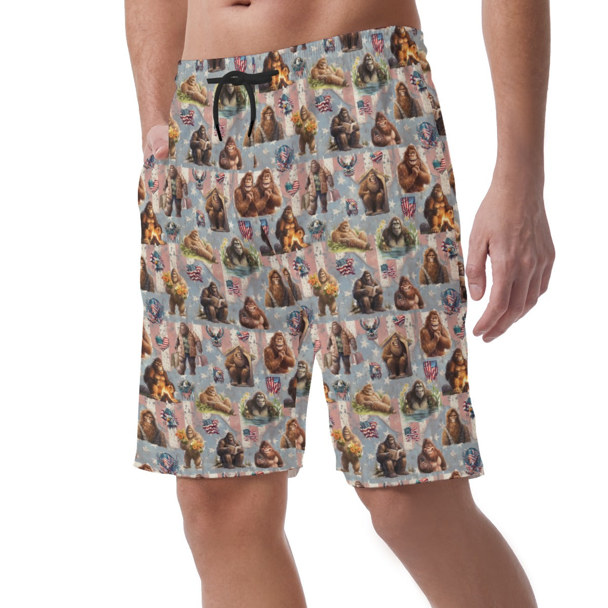 10 Bigfoot / Sasquatch Designs, Men’s Lightweight Casual Shorts