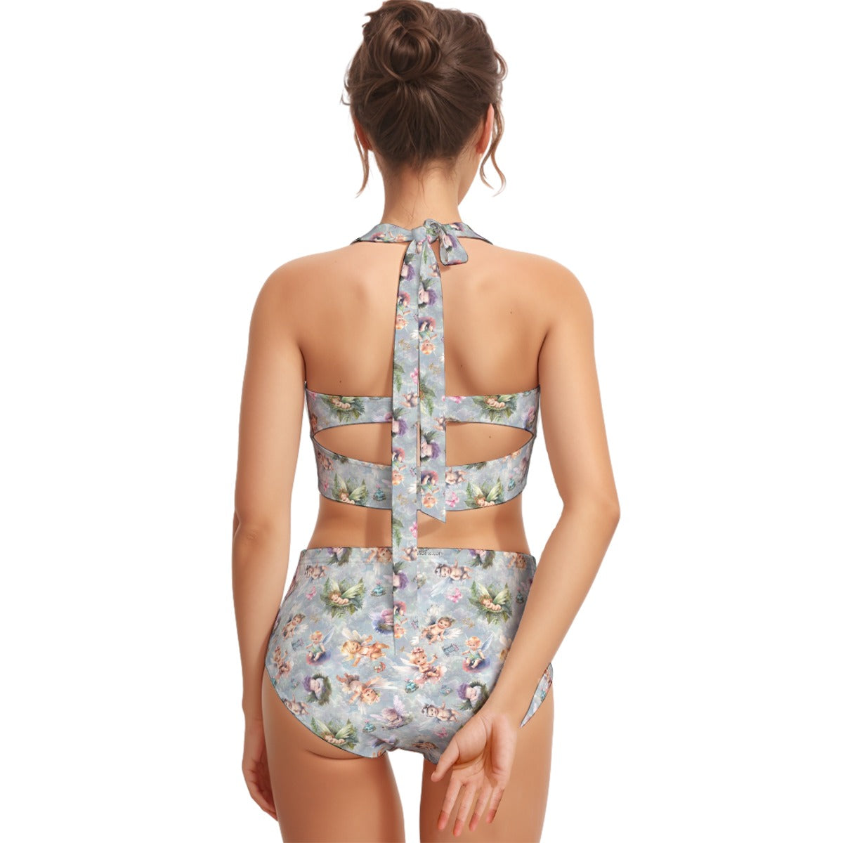 6 Fairy Designs, Women’s Bikini Halter Swimsuit, Two Piece Set