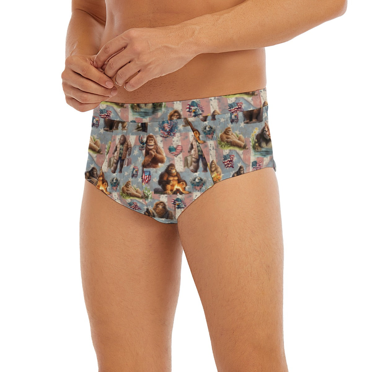 Bigfoot / Sasquatch Men’s Polyester Triangle, Low Rise Underwear