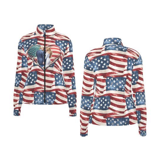 Donald & Melania Trump, Women’s Long Sleeve Thumbhole Jacket