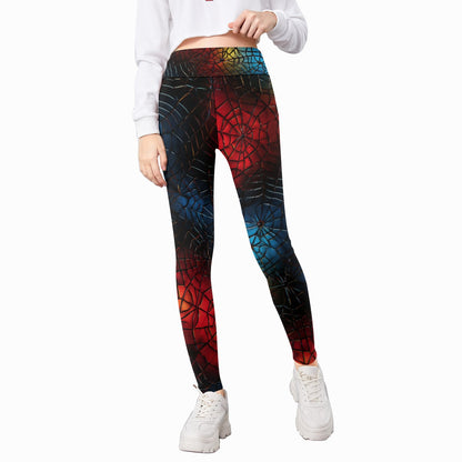 Colored Spider Webs, Kid’s Leggings