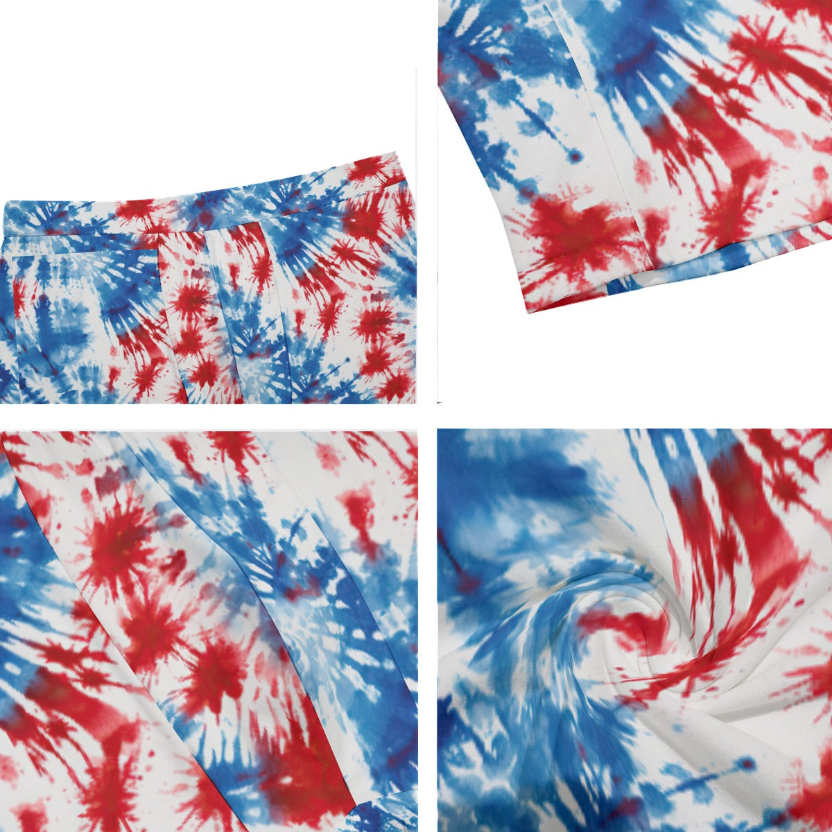 9 Tie Dye Designs, Men’s Long Boxer Briefs