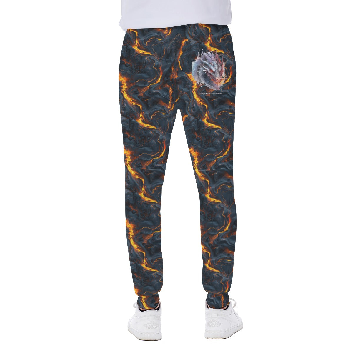 Fire Dragon, Men’s Sweatpants w/ Back Pocket
