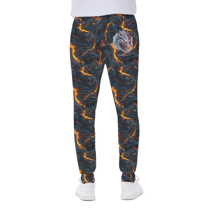 Fire Dragon, Men’s Sweatpants w/ Back Pocket