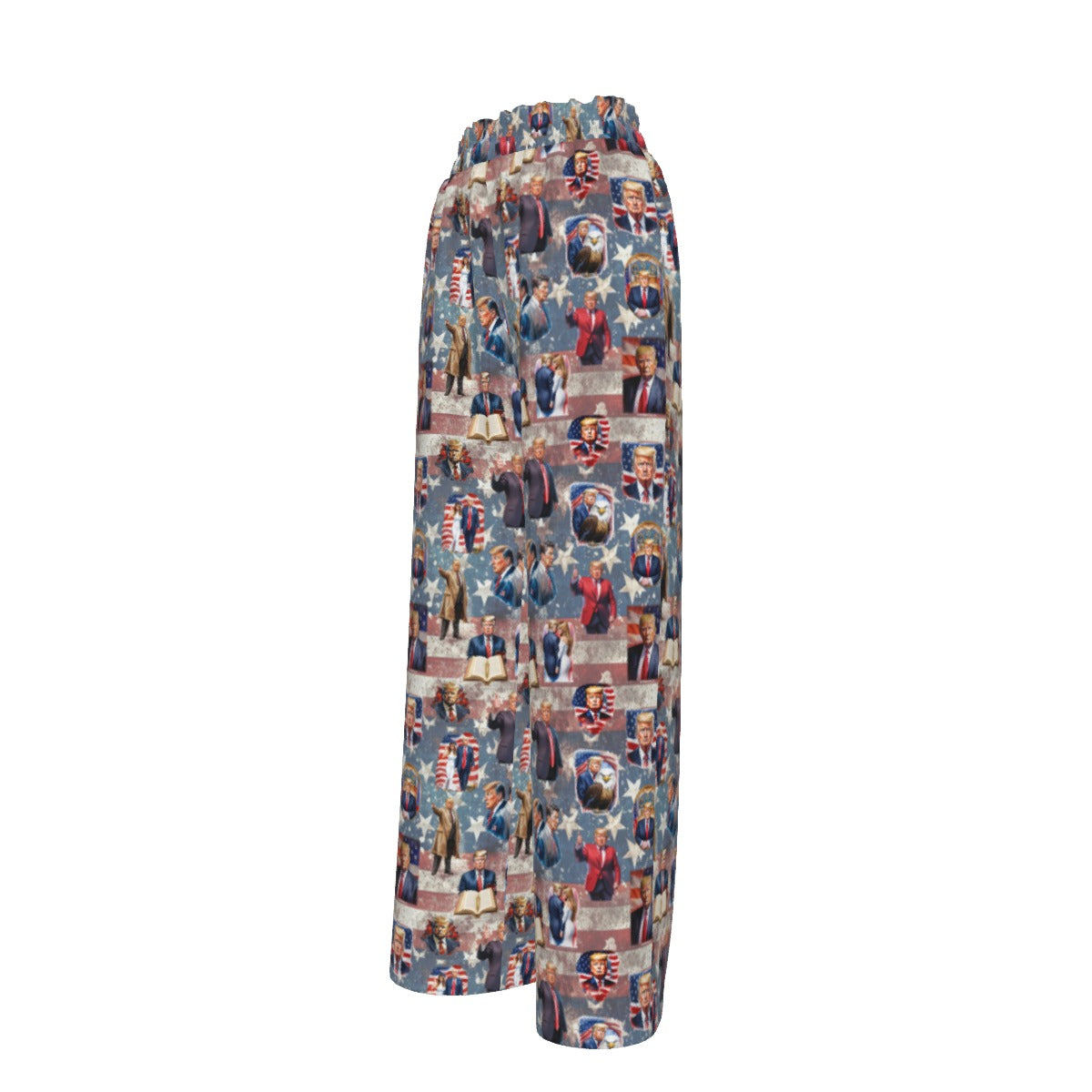 10 Donald Trump Design, Women’s Faux Silk Wide-Leg Pants
