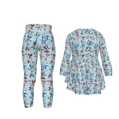 6 Alien Designs, Girl’s 2 Piece Casual Suit
