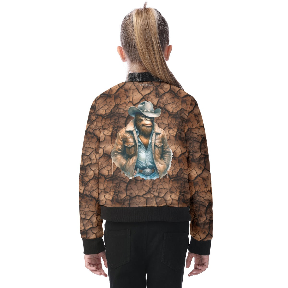 Cowboy Bigfoot / Sasquatch, Kid’s Bomber Jacket