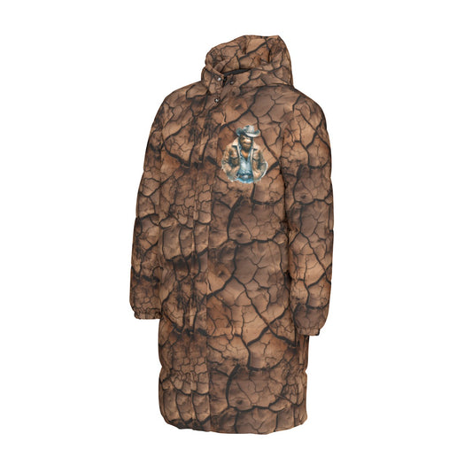 Bigfoot / Sasquatch Cowboy, Long Down Jacket / Coat