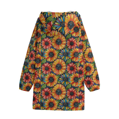 Dancing Bigfoot / Sasquatch, Hawaiian, Adult Windbreaker Long Jacket