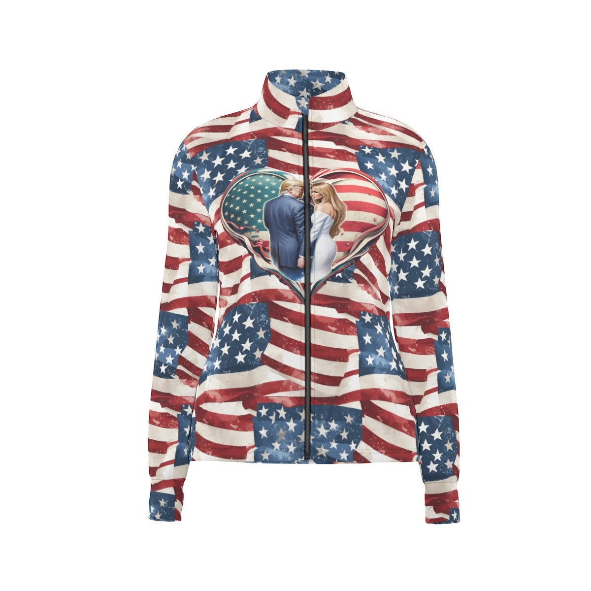 Donald & Melania Trump, Women’s Long Sleeve Thumbhole Jacket