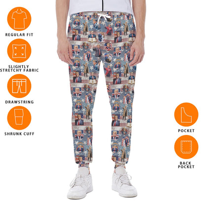 10 Donald Trump Designs, Men’s Sweatpants w/ Back Pocket