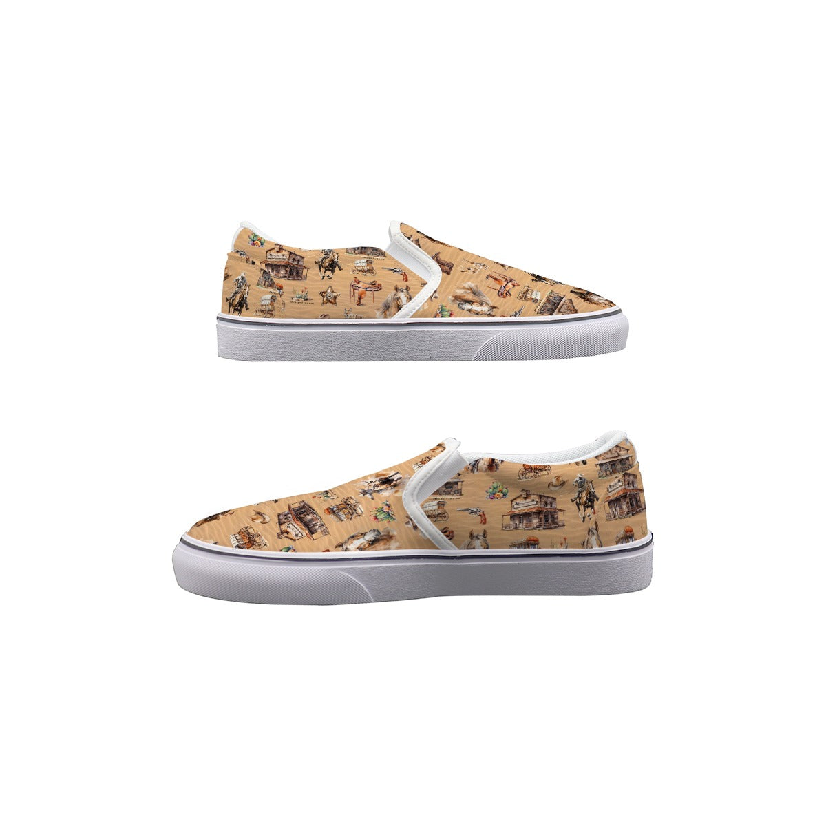 Awesome Misc Designs Kids Slip On Canvas Sneakers, Slip On Shoes, No Touch Shoes