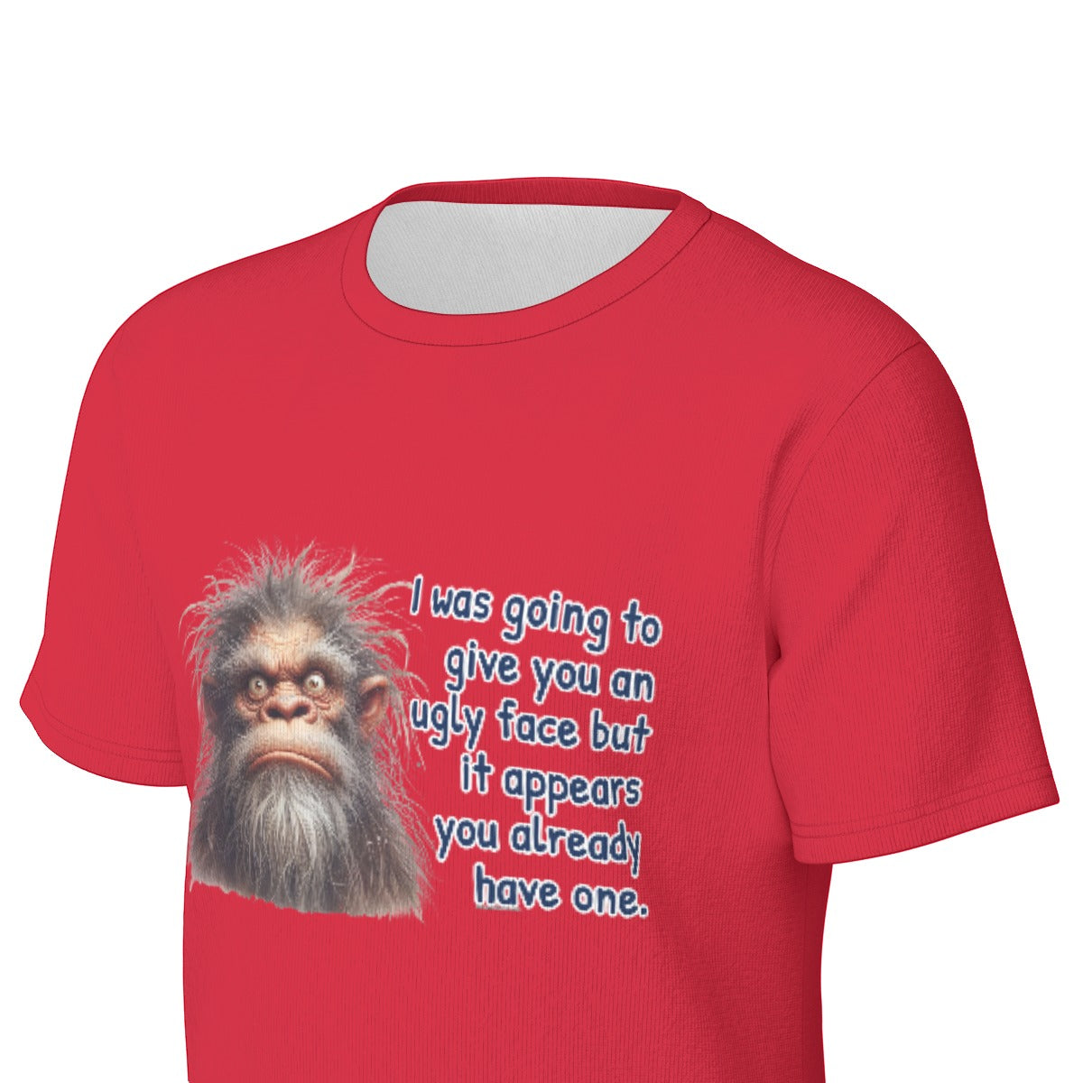Bigfoot / Sasquatch "I was going to give you",  Unisex Short Sleeve O-Neck Cotton T Shirt