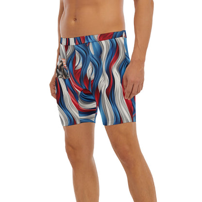 Patriot Bigfoot / Sasquatch Men’s Long Boxer Briefs