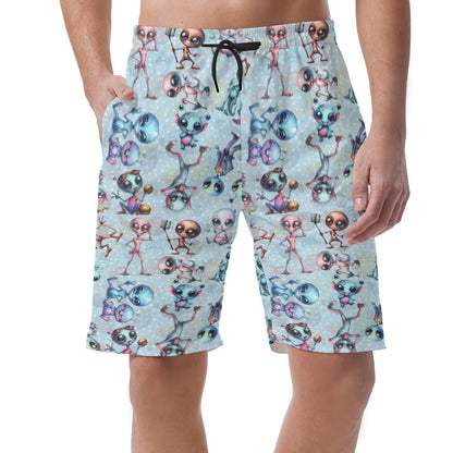 6 Alien Designs, Men’s Lightweight Casual Shorts