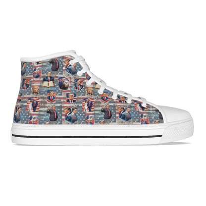 16 Donald Trump Designs, Kids Canvas Sneaker, Tennis Shoes