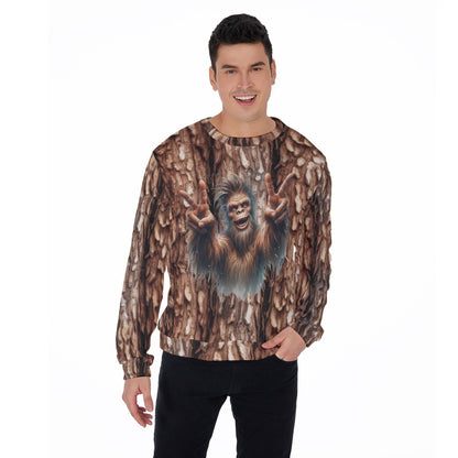 Bigfoot Sasquatch, Men’s Polyester Thickened Sweater