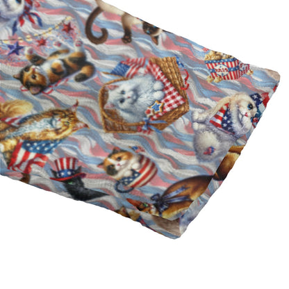 8 Patriot Designs, Flannel Hooded bathrobe