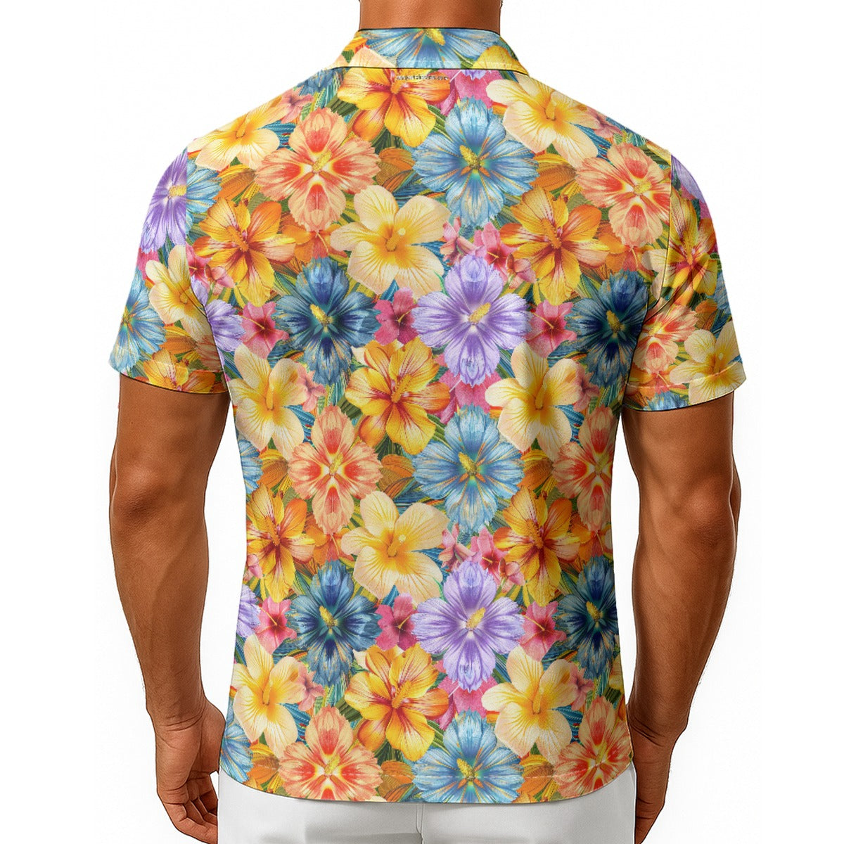 Hawaiian Dancing Bigfoot / Sasquatch, Men's Button Up Hawaiian Shirt