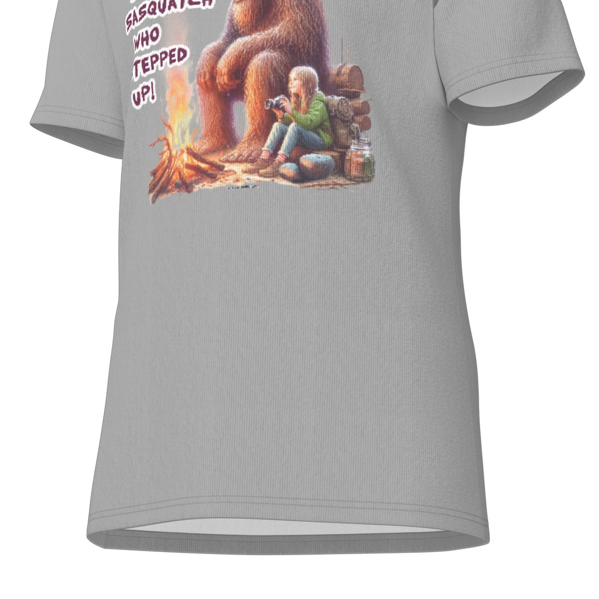 Bigfoot / Sasquatch "I'm not the stop squatch..", Unisex Short Sleeve O-Neck Cotton T Shirt