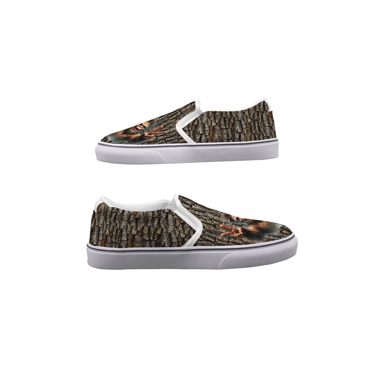 Bigfoot, Sasquatch Kids Slip On Canvas Sneakers, Slip On Shoes, No Touch Shoes