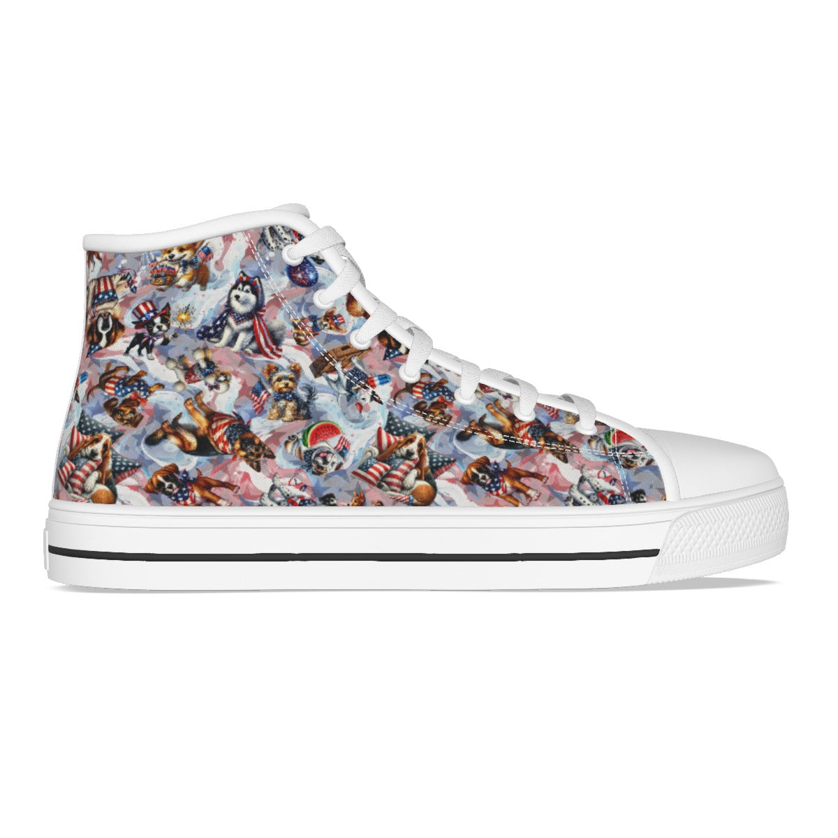 8 Patriot Designs, Kids Canvas Sneaker, Tennis Shoes, Unicorns, Dogs, Cats...