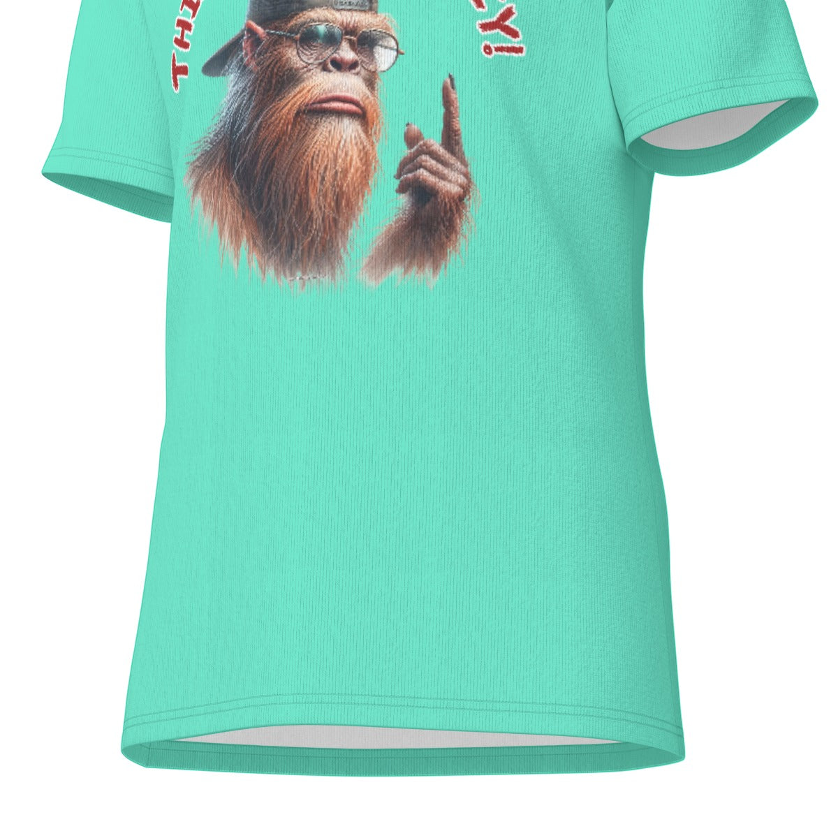 Bigfoot / Sasquatch "This guy is crazy", Unisex Short Sleeve O-Neck Cotton T Shirt