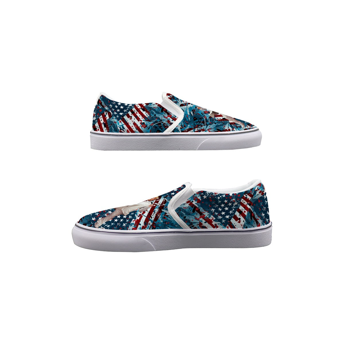 Donald Trump Dancing Kids Slip On Canvas Sneakers, Slip On Shoes, No Touch Shoes