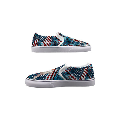Donald Trump Dancing Kids Slip On Canvas Sneakers, Slip On Shoes, No Touch Shoes