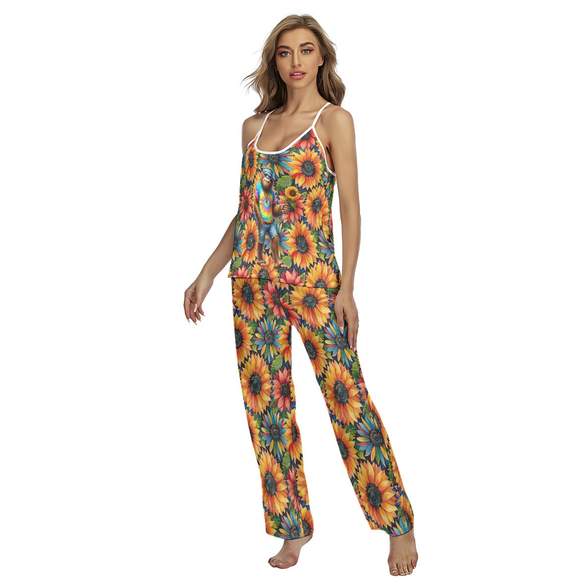 Daisies & Bigfoot, Women's Cami Pajamas Set